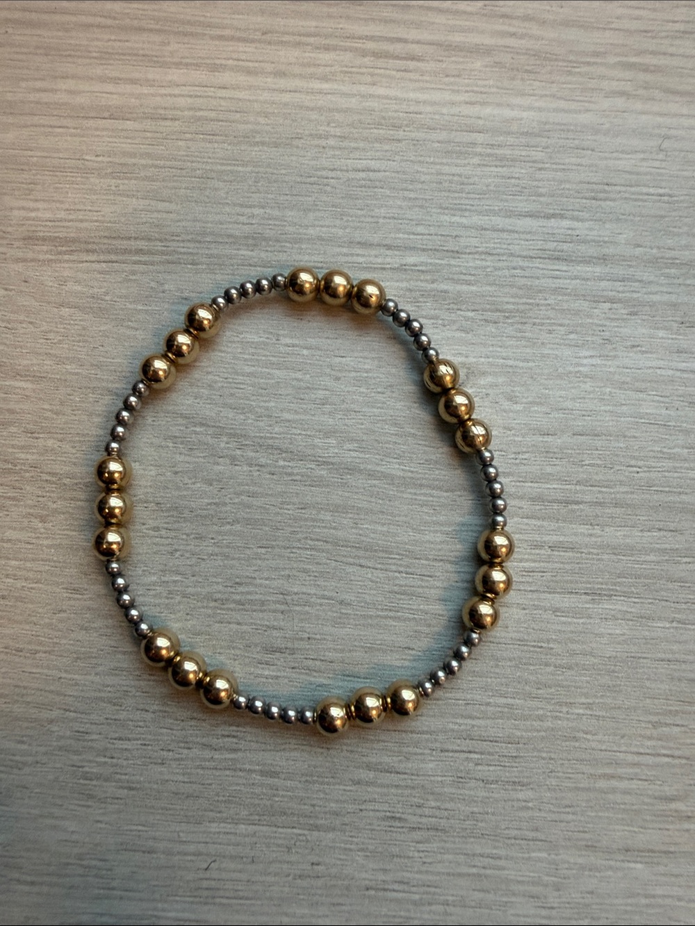 Enewton Gold and Silver Beaded Stretch Bracelet - Women Jewelry